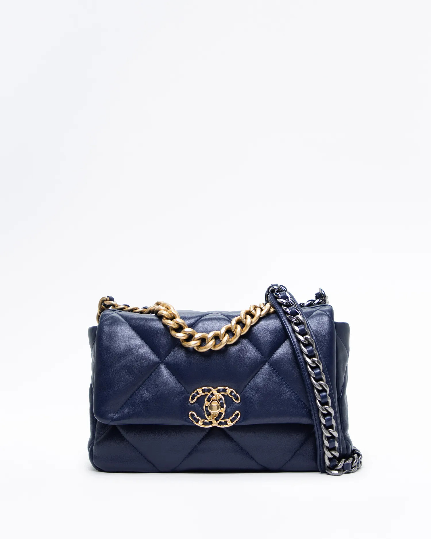 Lambskin Chanel 19 Flap Bag | Vivrelle