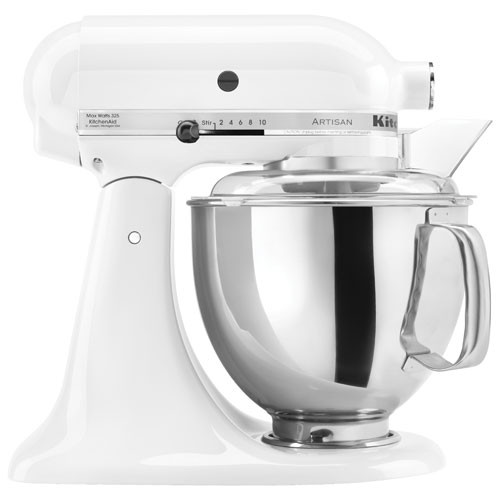 KitchenAid Artisan Tilt-Head Stand Mixer - 5Qt - 325-Watt - White | Best Buy Canada