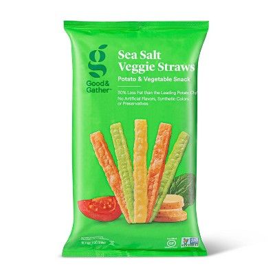 Sea Salt Veggie Straws - 7oz - Good & Gather™ | Target