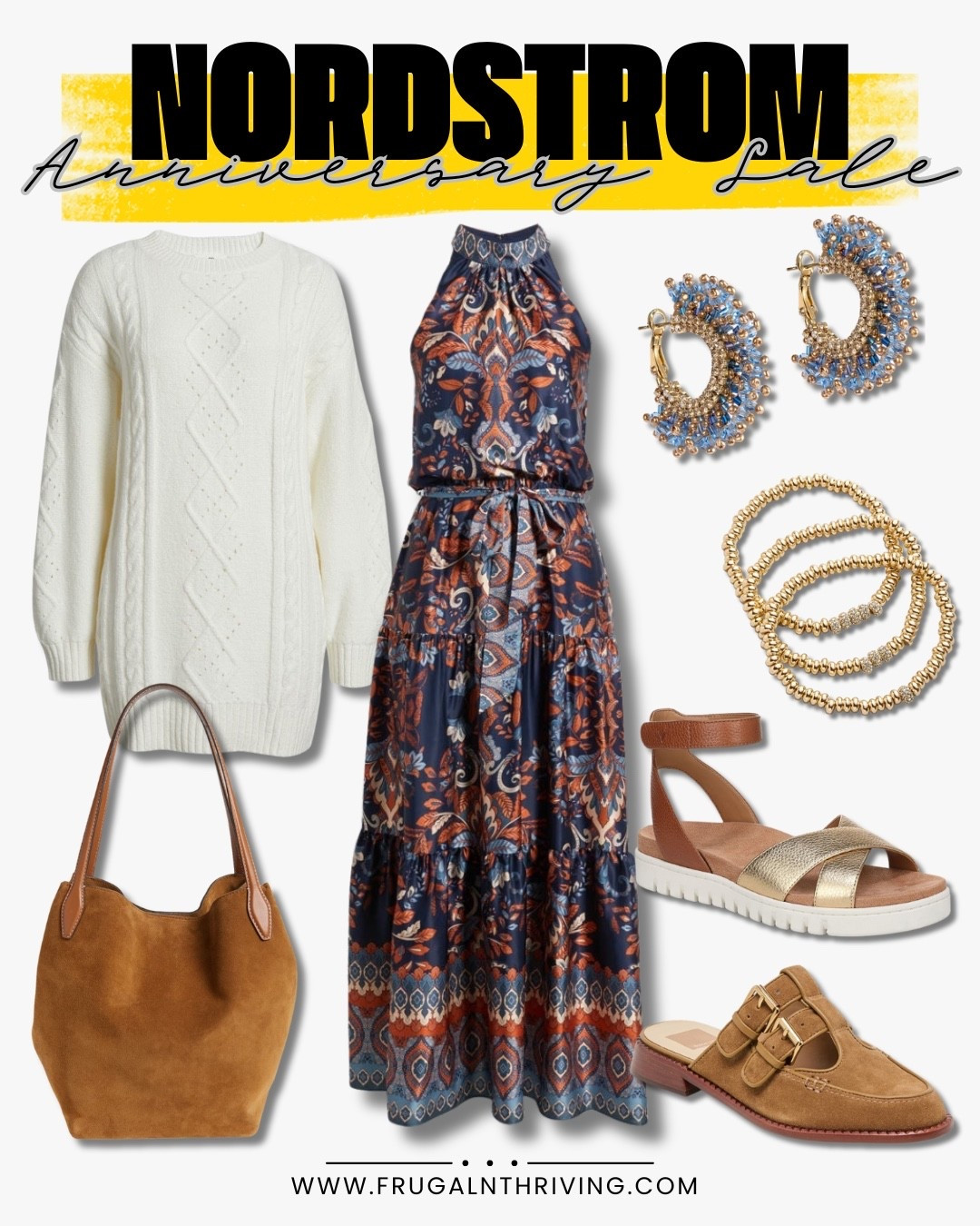 Another Nordstrom Anniversary Sale outfit idea coming in hot! 🔥

I’m all about pieces that mix + match — and this lineup is giving summer-to-fall ease with that stunning printed maxi dress (just add the cozy cable knit sweater when the temps drop 🍂).

✨Style it with:
➕ Neutral layers
➕ Comfy gold + suede sandals
➕ Statement jewelry that dresses everything up

🛍️ All part of the 2025 #NSale and live now for some cardholders — everyone else can shop starting July 12!

📌 Linked everything for you on LTK so you can wishlist now + shop later 💛

#NordstromAnniversarySale #NSale2025 #FallFashion #AffordableStyle #FrugalAndThrivingStyle #LTKUnder100 #WardrobeRefresh


#LTKStyleTip #LTKSaleAlert #LTKWorkwear