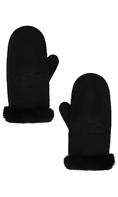 UGG Sheepskin Embroidered Miffen in Black from Revolve.com | Revolve Clothing (Global)
