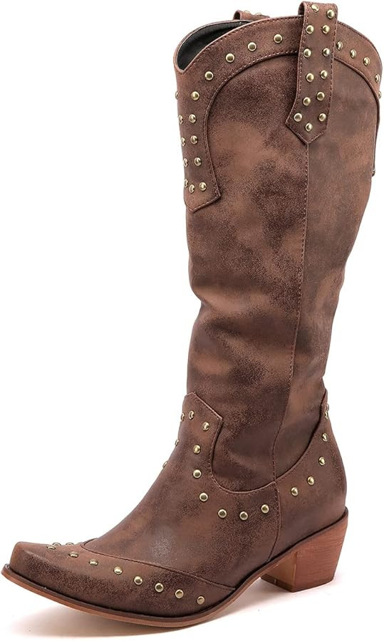 Scaoruki Women Embroidered Western Boots | Amazon (US)
