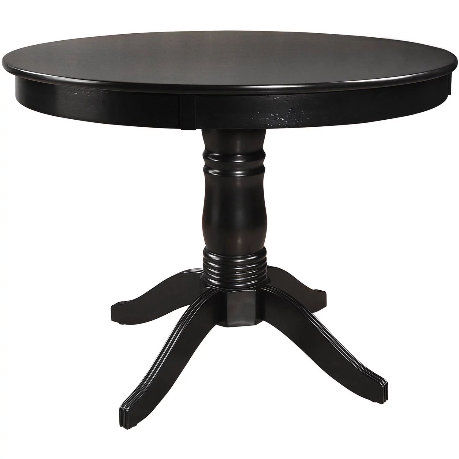 Weston Home Lexington Pedestal Style Black Finish 42" Round Table | Walmart (US)
