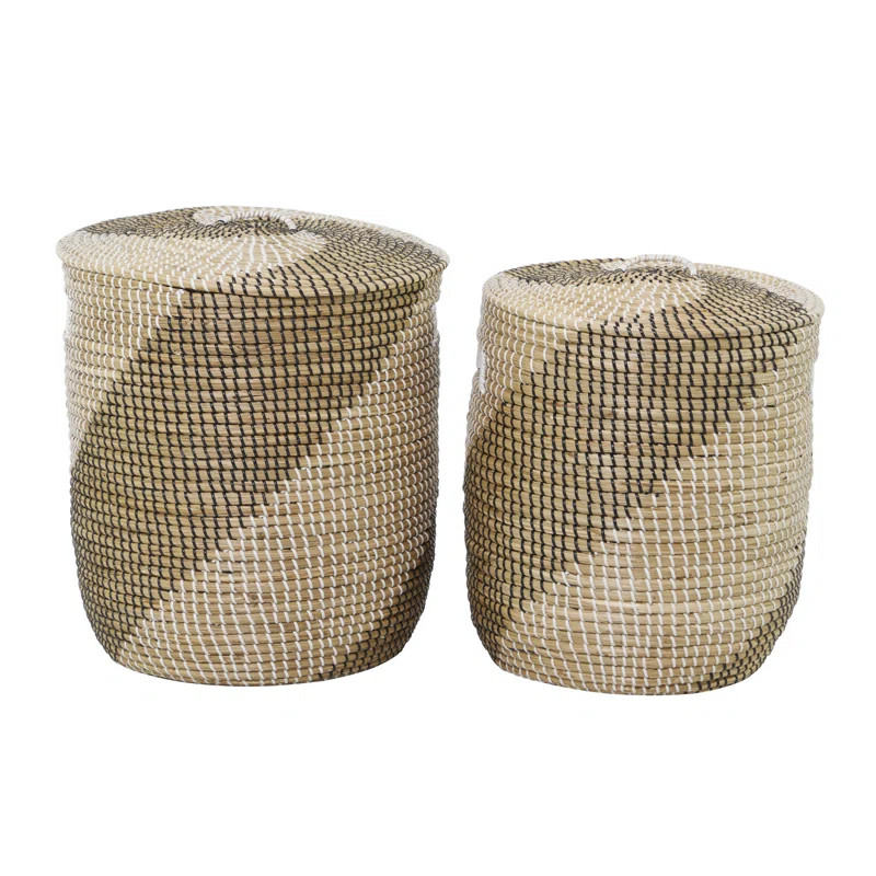 2 Piece Seagrass Basket Set | Wayfair North America