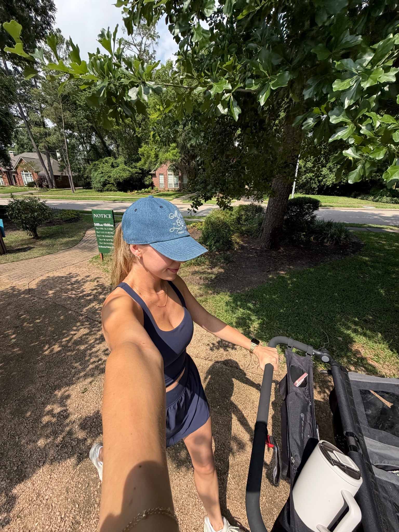 Mom walk outfit - smalls in sports bra tank and skort! 

#LTKmomlife #LTKootd #LTKfitnessgoals