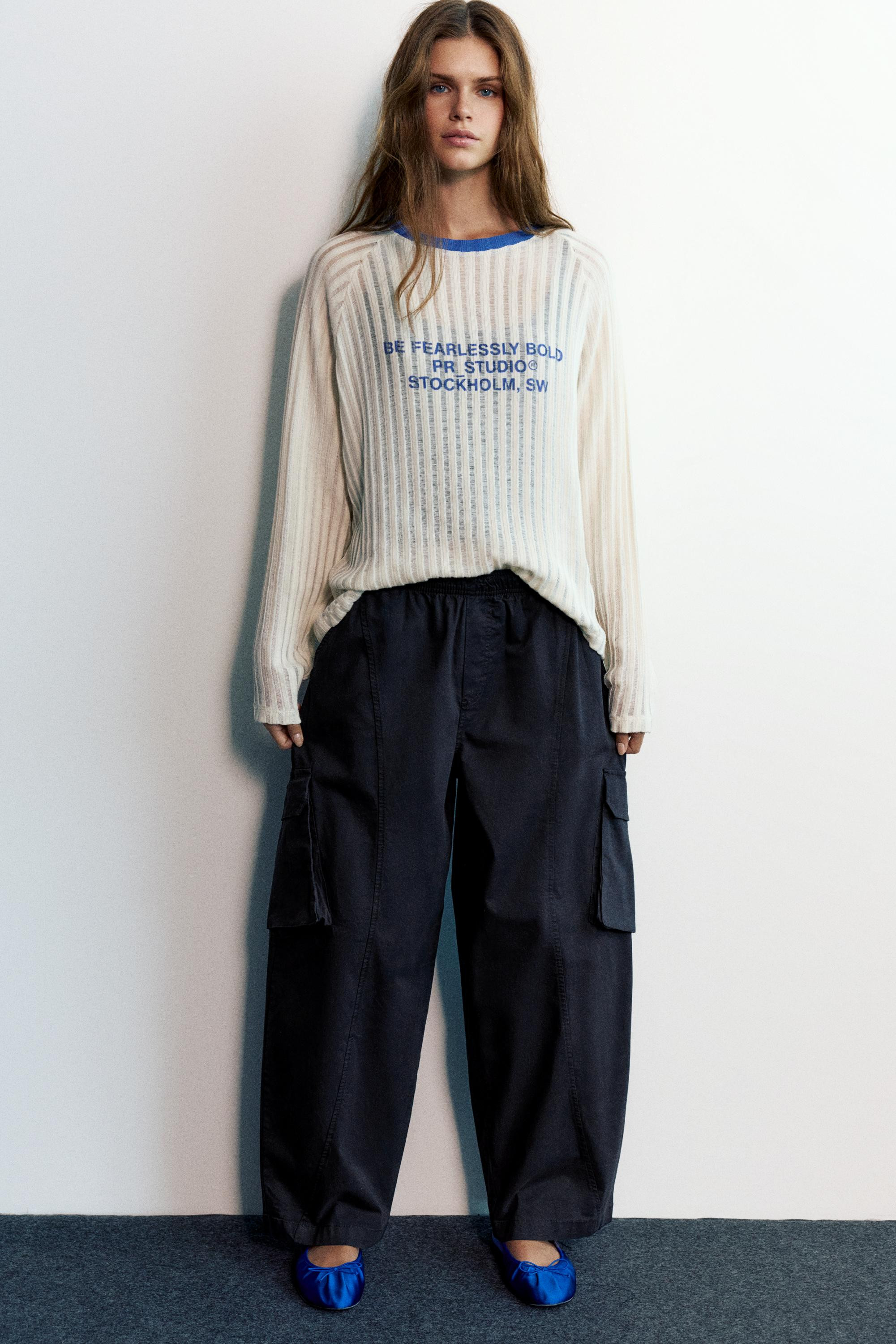 Barrel cargo trousers | Pull&Bear United Kingdom | PULL and BEAR UK