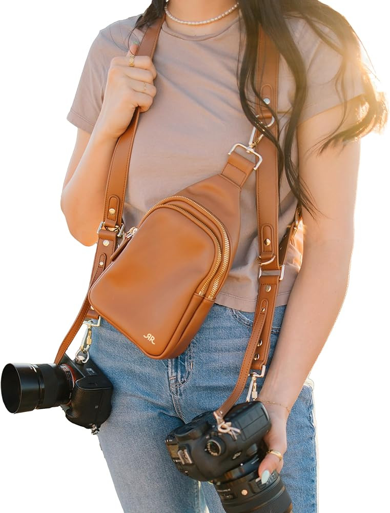 Ruby+Rae The Duo Camera Harness & Crossbody Bag, Camera Harness with Removable Crossbody Bag, Veg... | Amazon (US)