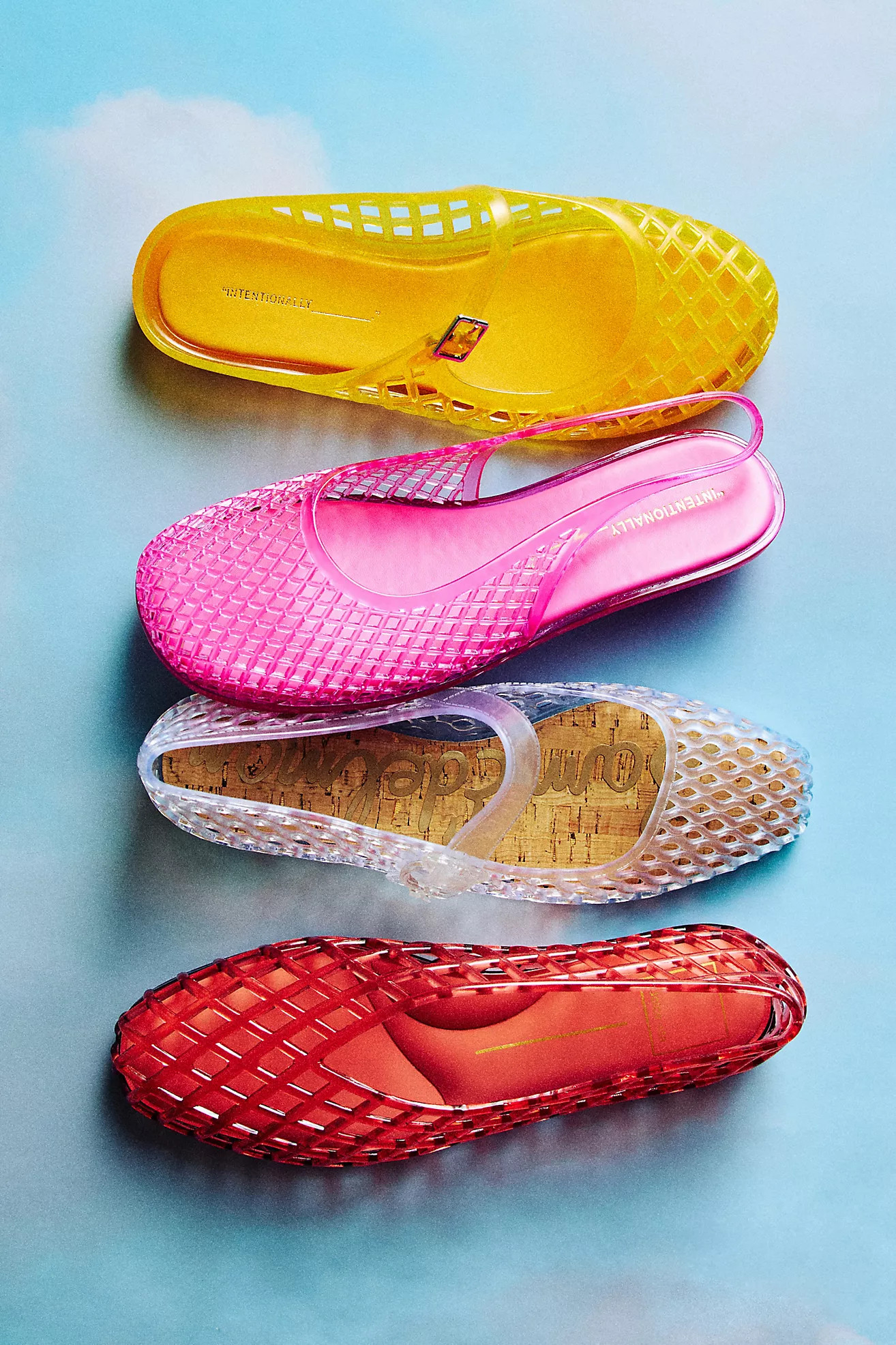 Intentionally Blank Nessa Jelly Woven Slingback Sandals | Anthropologie (US)