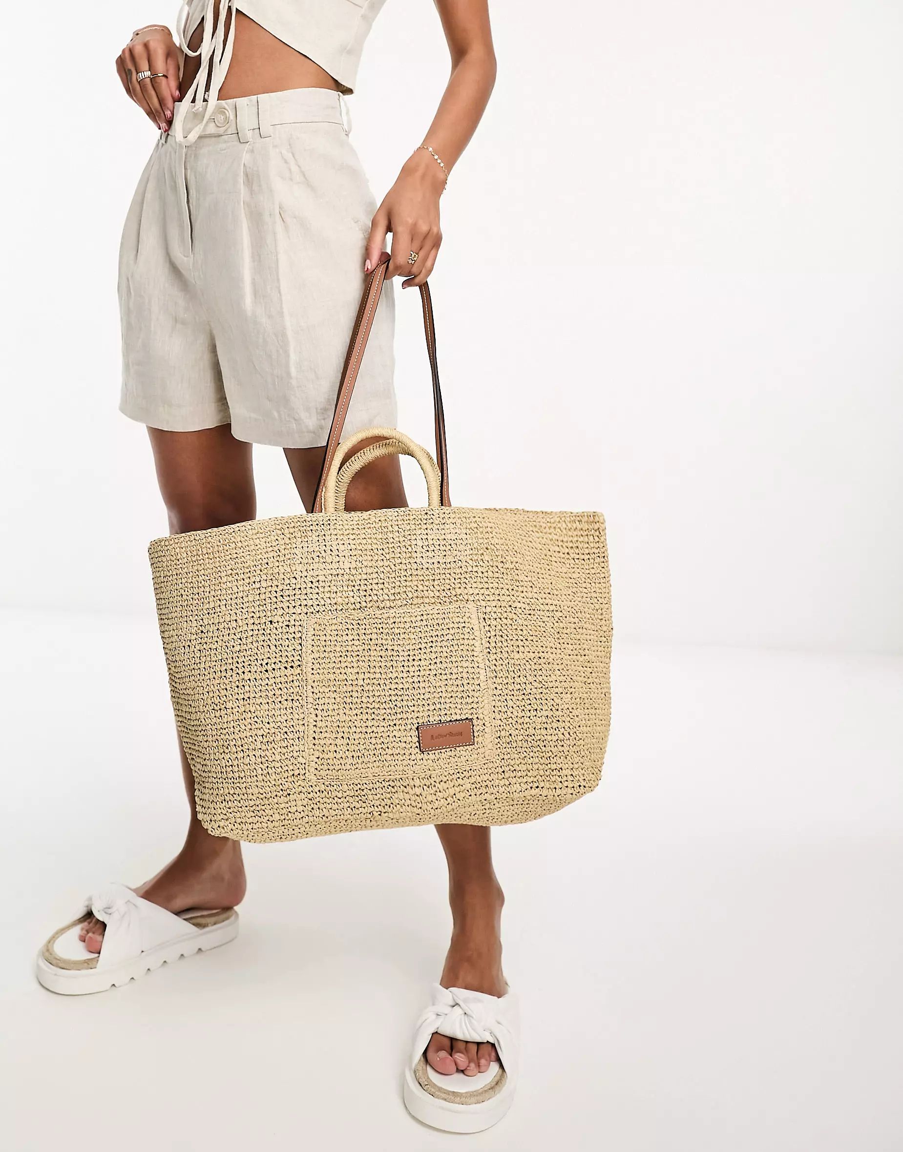 & Other Stories - Borsa shopping in paglia beige | ASOS (Global)