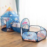 Kids Play Tent, Baby Tunnel and Ball Pit Kids Pop-up Tent Suitable for Indoor and Outdoor Use for Bo | ManoMano UK
