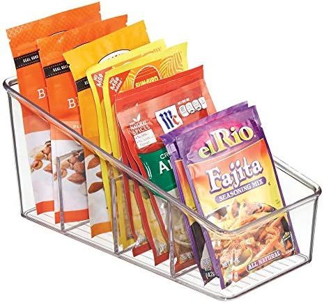 mDesign Large Plastic Food Packet Organizer Caddy for Fridge or Freezer- Storage for Kitchen, Pan... | Amazon (US)