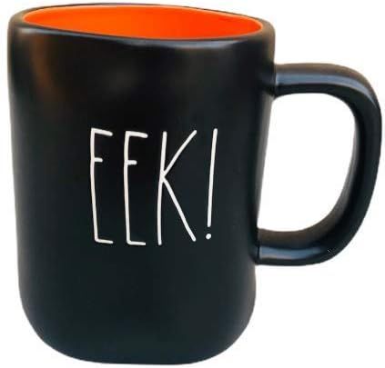 Rae Dunn Artisan Collection by Magenta EEK ! Black Halloween mug Orange inside Coffee Tea Mug LL | Amazon (US)