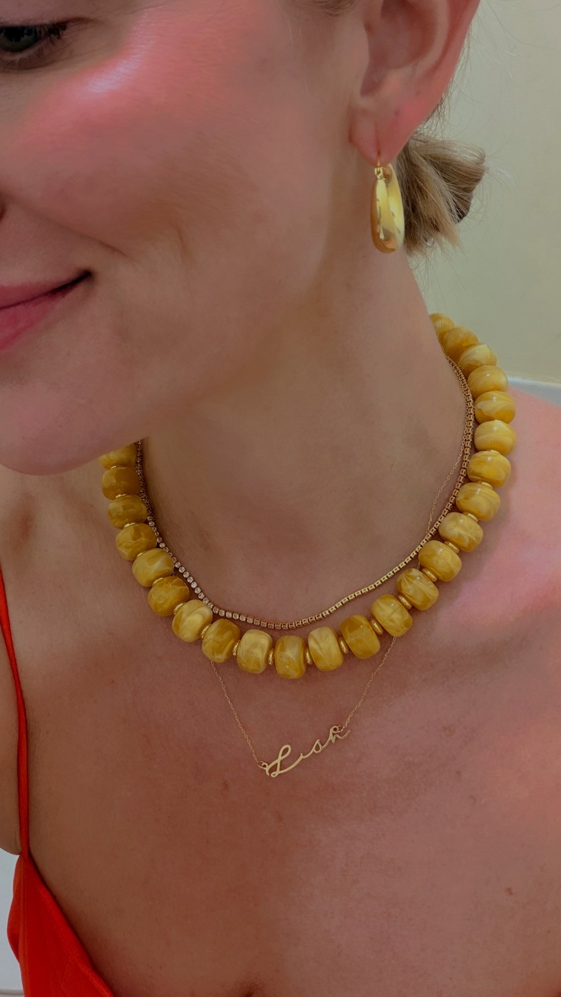 Spring necklace stack! ☀️

#LTKSeasonal #LTKootd #LTKOver40