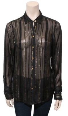 FRAME Sheer Silk Blouse (SIZE  S) | eBay | eBay US