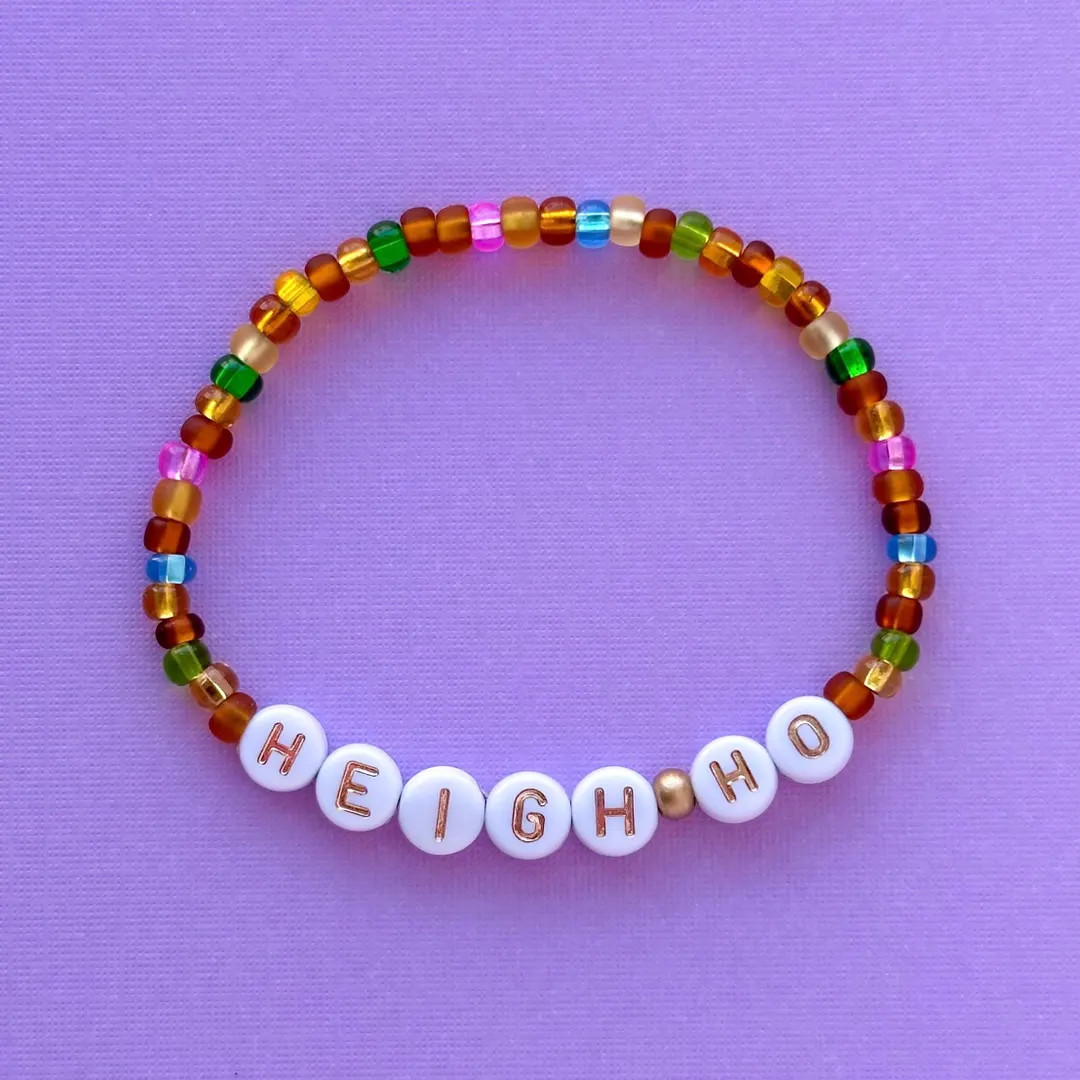 Heigh Ho Bracelet, Mine Train Bracelet, Seven Dwarfs Bracelet, Stretchy Bracelet | Etsy (US)