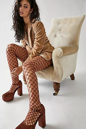 Chainmail Shimmer Tights | Free People (Global - UK&FR Excluded)