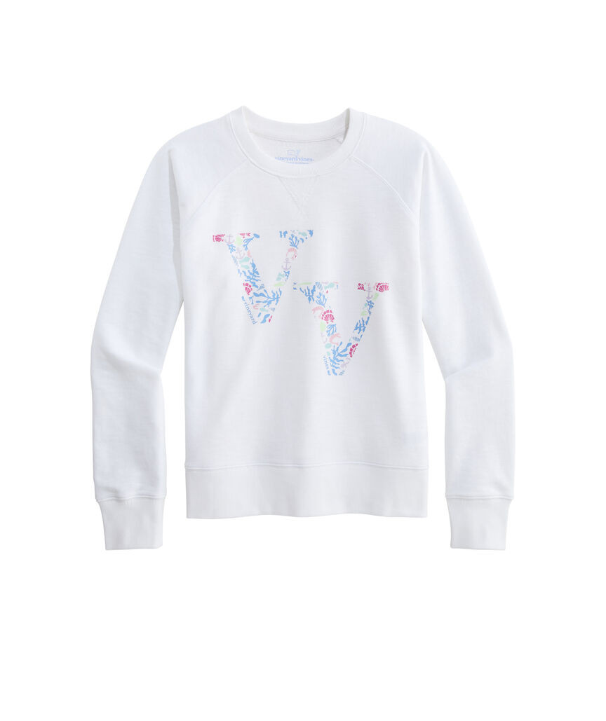 OUTLET Women's Slub Graphic Terry Crewneck | vineyard vines