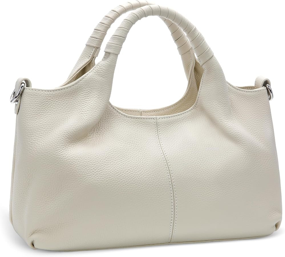 Iswee Bolsos de hombro de cuero genuino, bolsos y bolsos para mujer, bolso de mano de diseñador ... | Amazon (US)