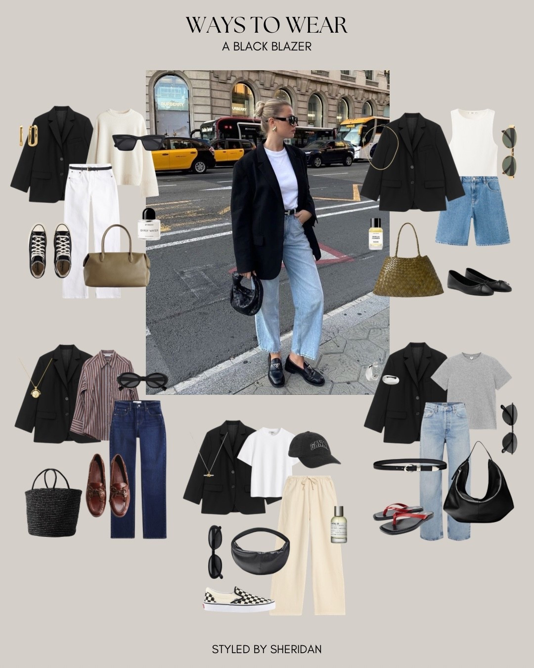Ways to wear a black blazer for spring 🖤➡️ 5 outfit ideas💡 

Spring fashion | capsule wardrobe 

#LTKuk #LTKstyletip #LTKspring