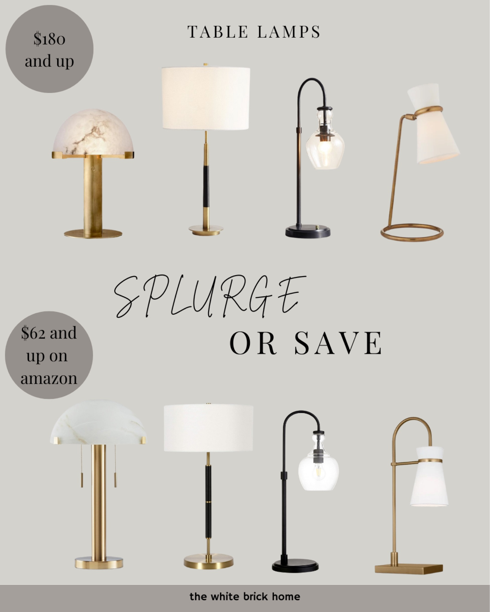 Budget friendly table lamps that are modern and would easily update an accent table or console! 

Lamp, table lamp, modern lighting, home decor, home accessories, home accents, pottery barn, Amazon, Wayfair, lighting, bedroom lighting, living room, living room decor, living room design, modern home, home design, brass lighting. 

#LTKHome #LTKStyleTip #LTKFindsUnder100