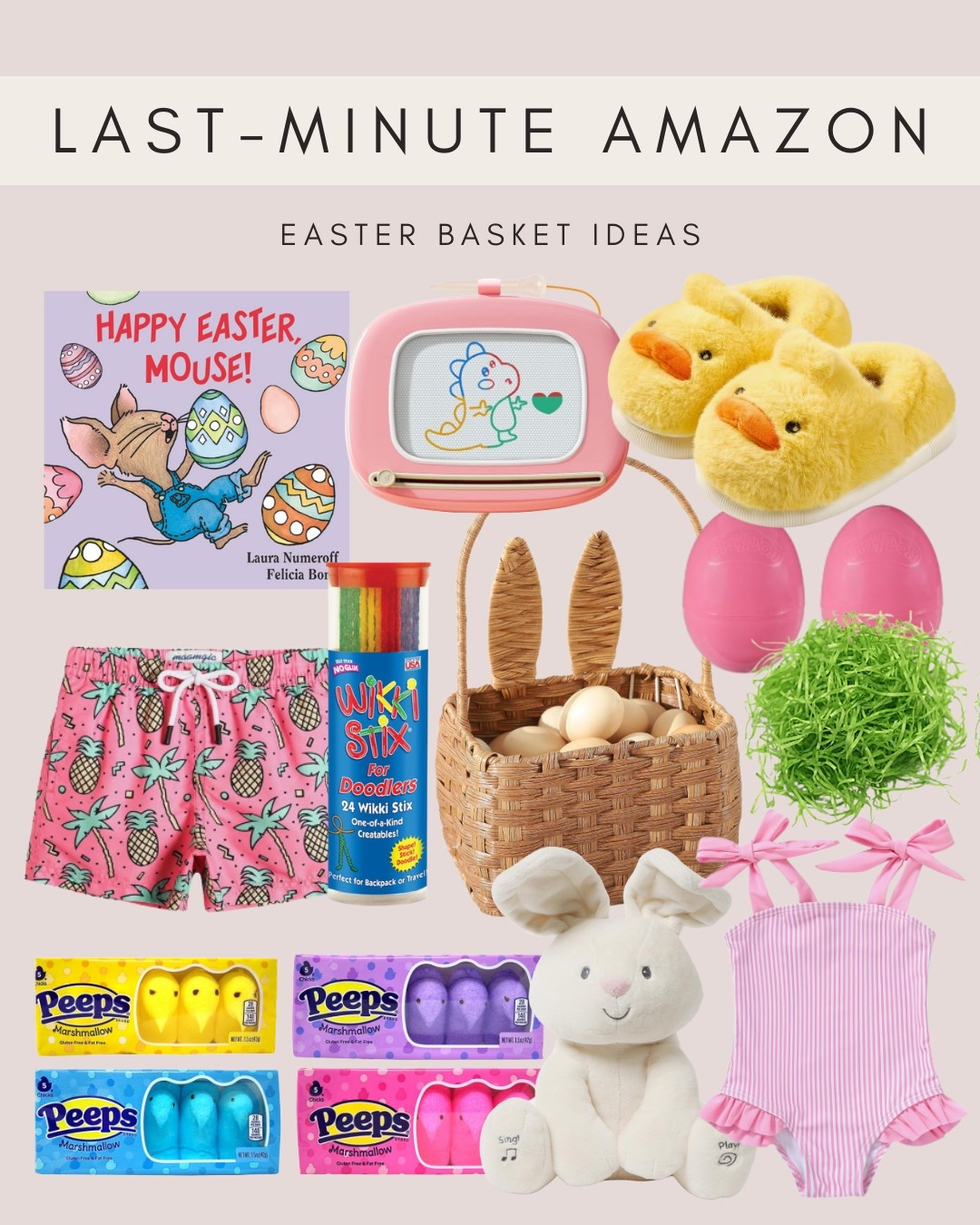 Last minute Amazon Easter basket ideas for girls and boys! Crafts, candy, clothes, slippers and more 🐣💕

#LTKKids #LTKFindsUnder50 #LTKSeasonal