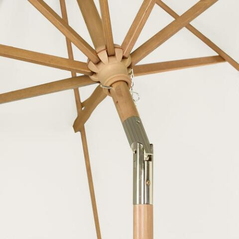 Wood Tilting 9 Ft Patio Umbrella Frame And Pole | World Market