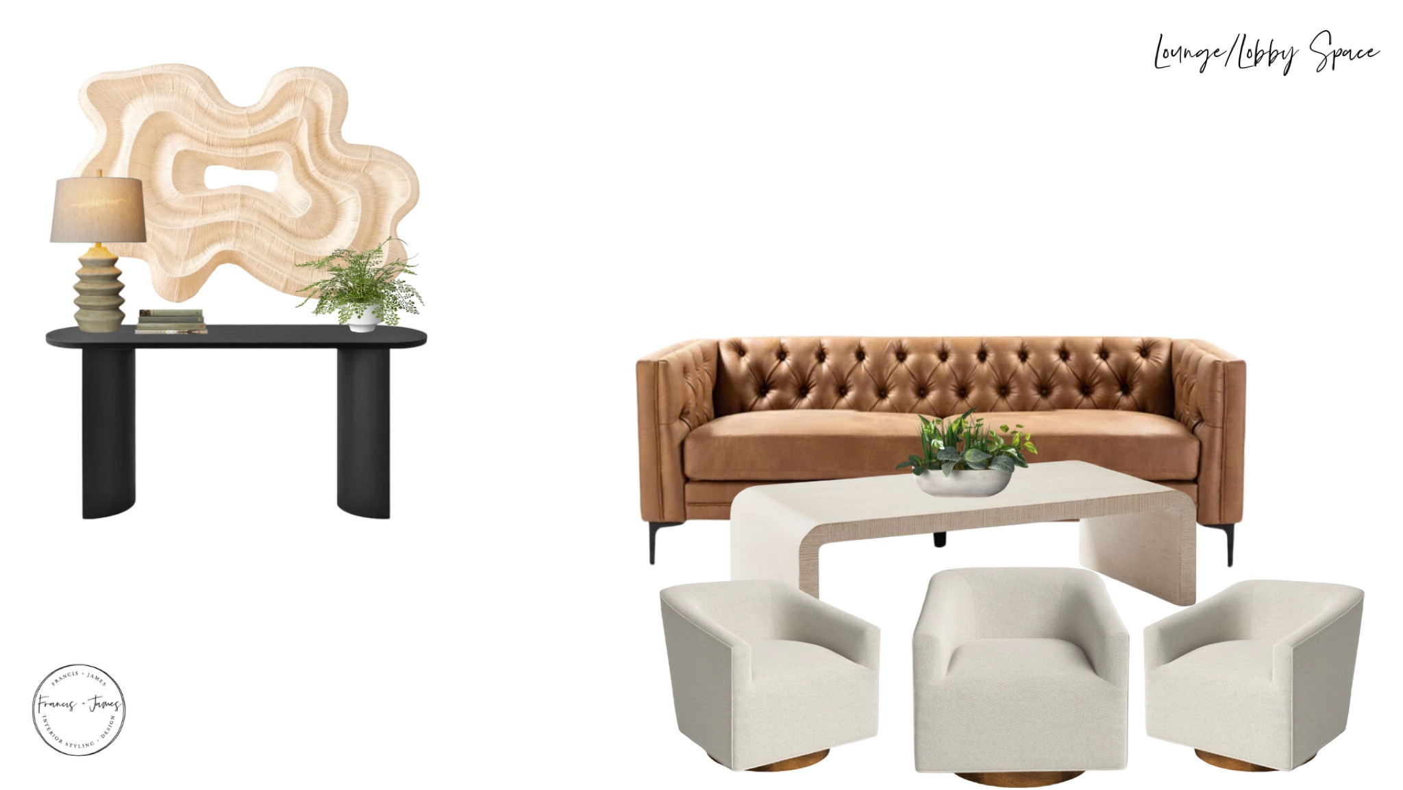 Waiting Room, lobby, commercial lobby space, waiting room, living room, console table, leather couch, budget friendly swivel chair, neutral art, wall art

#LTKStyleTip #LTKHome #LTKFindsUnder100