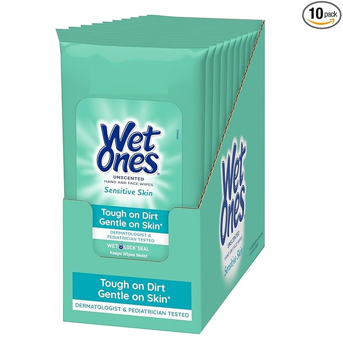 Wet Ones Hand Wipes, 20 Wipes (Pack of 10) | Amazon (US)