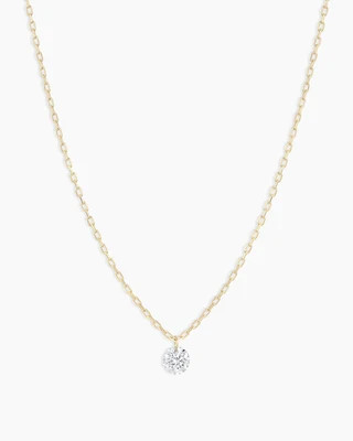 Floating Diamond Necklace - 18K Solid Gold | gorjana