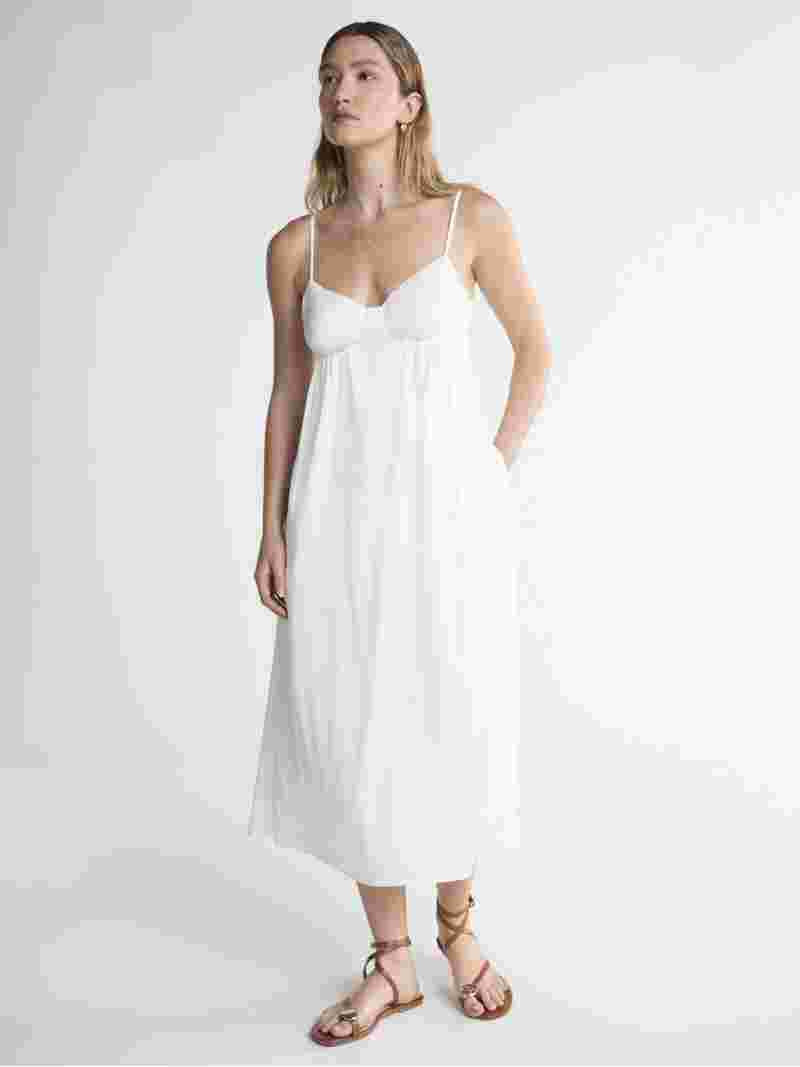 Scoop Women’s Satin Ruched Maxi Slip Dress, Sizes XS-XXL | Walmart (US)