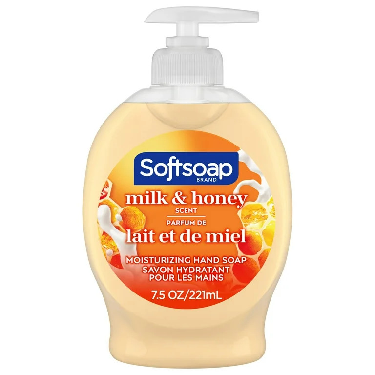 Softsoap Liquid Hand Soap, Kitchen and Bathroom Hand Soap, Milk and Honey, 7.5 Fluid Ounce | Walmart (US)