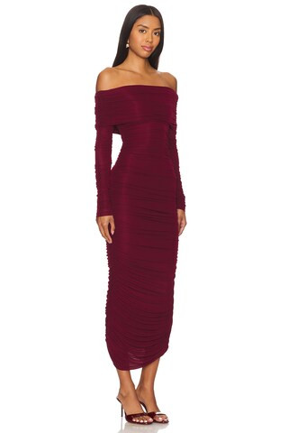 Ronny Kobo Varonica Dress in Oxblood from Revolve.com | Revolve Clothing (Global)