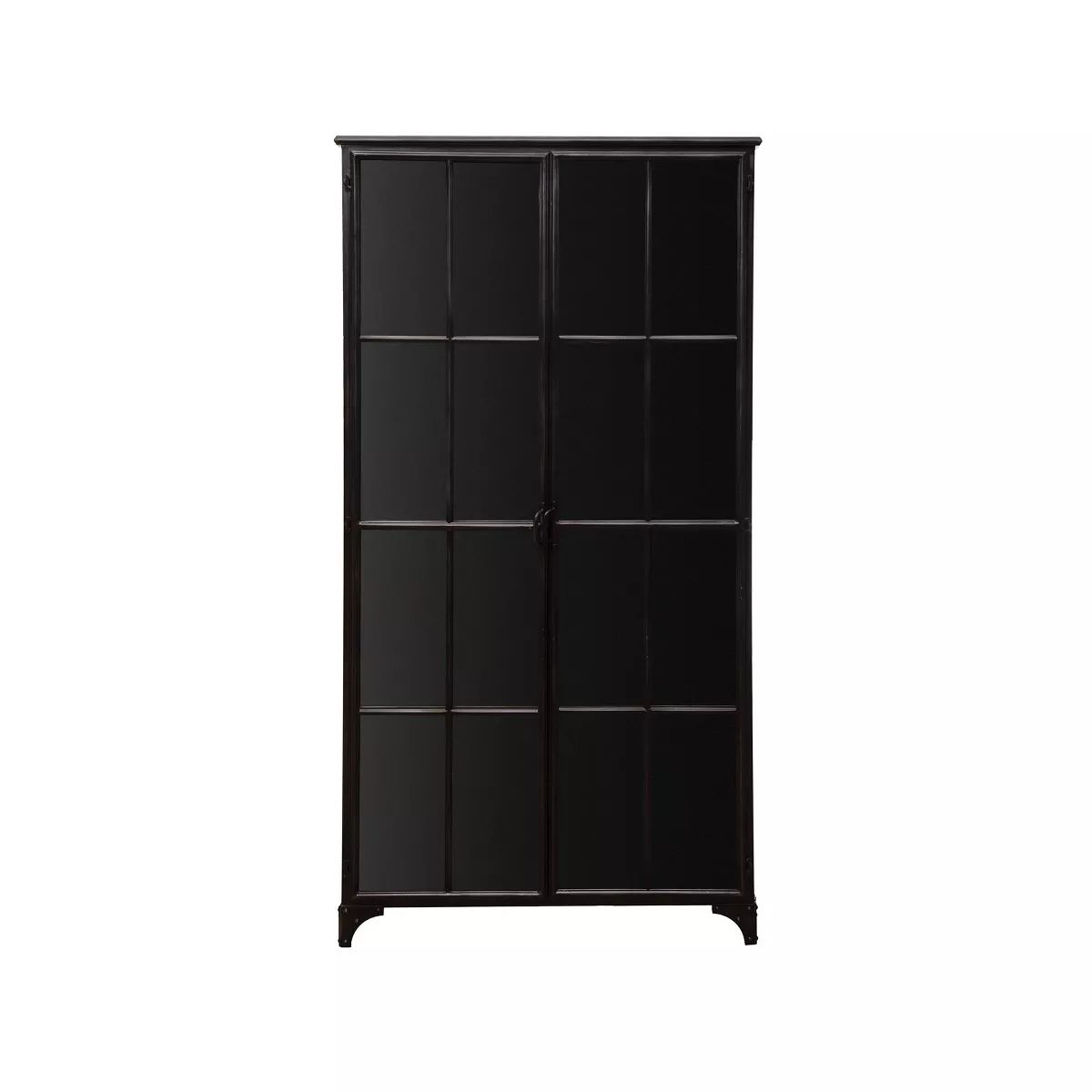 Storied Home Metal 71" Tall Decorative Storage Cabinet Black | Target