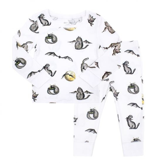HART + LAND Toddler/Big Kid Pima Cotton PJ Set – Spooky | The Tot