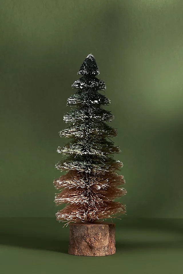 Frosted Bottle Brush Tree | Anthropologie (UK)