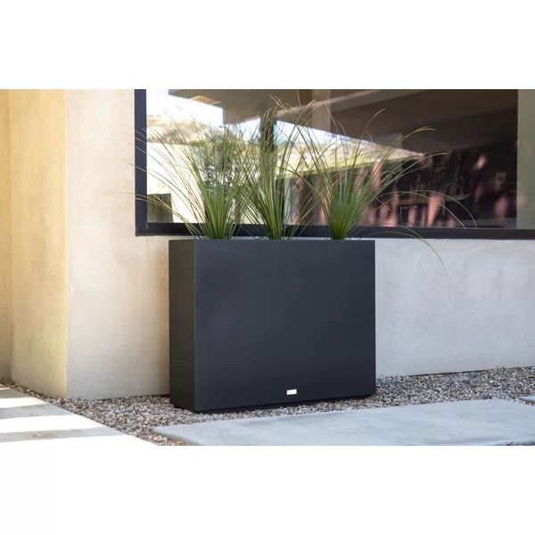 Metallic Series Galvanized Powder-Coated Steel Planter Box | Wayfair Professional