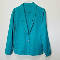 Teal Vintage 80S Union Made Blazer | Etsy (US)