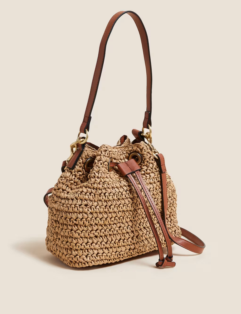 Straw Duffle Cross Body Bag | Marks & Spencer (UK)
