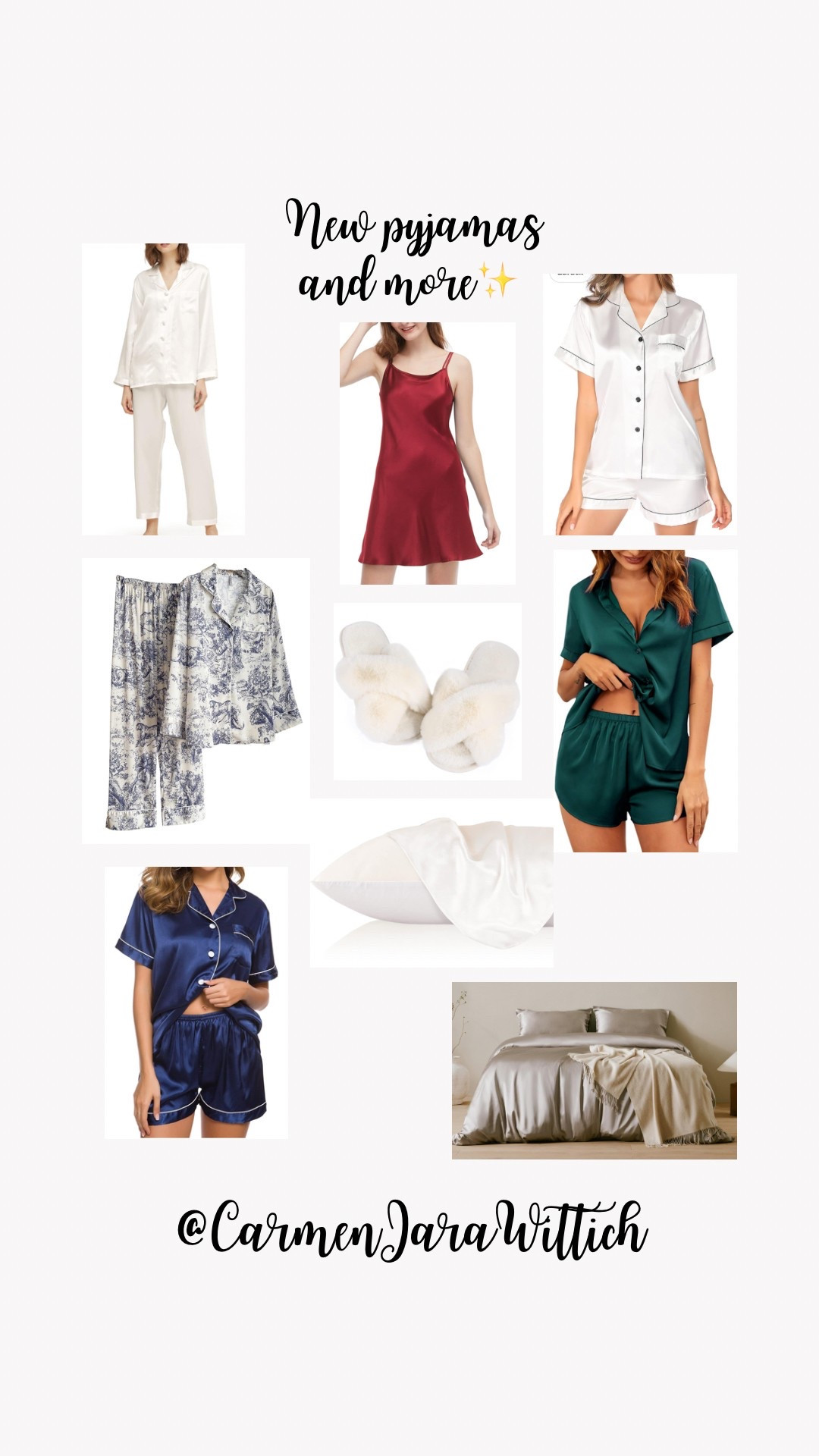 Ney Pyjamas and Silk bedwear 😴

#silk #bettwäsche #seidenpyjama #silkpyjama #nachtwäsche #carmenjarawittich #ltkwedding

#LTKeurope #LTKdeutschland #LTKhome