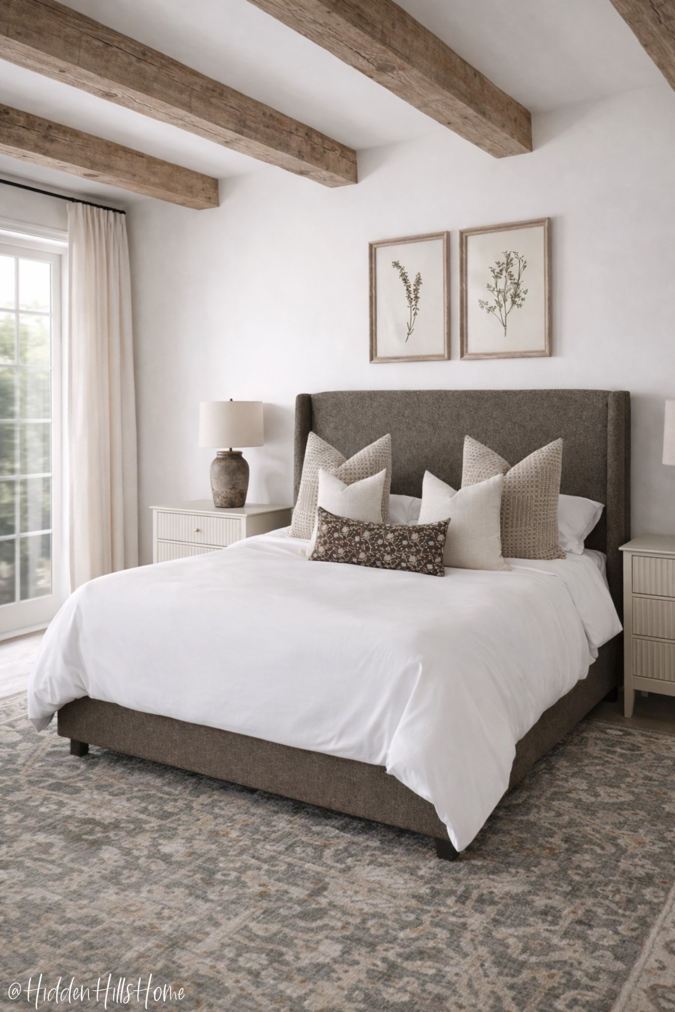Master bedroom decor mood board, bedroom design ideas, home decor inspiration, Tilly bed, bedroom rug, nightstands, bedding #bed

#LTKHome #LTKSaleAlert #LTKSeasonal