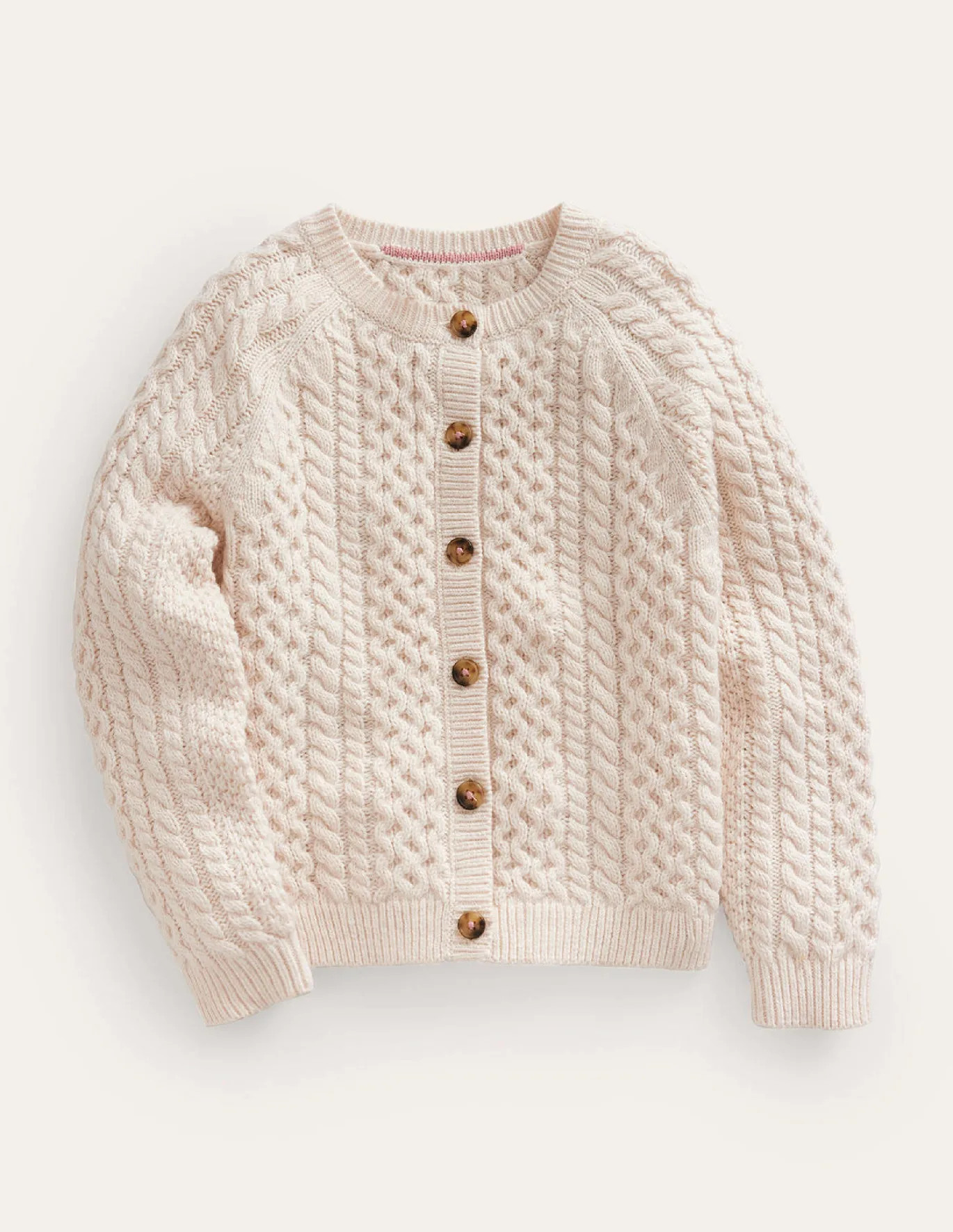 Cable Cardigan - Ecru Marl | Boden (UK & IE)