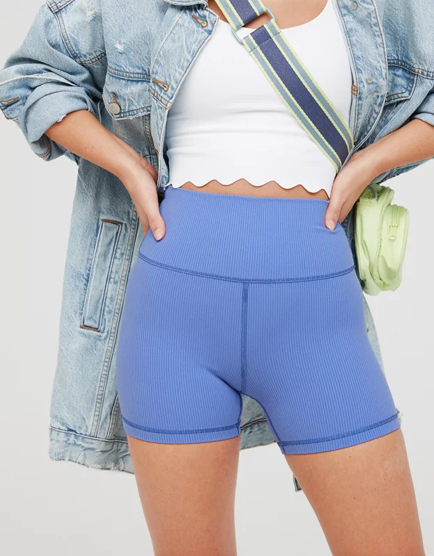 OFFLINE By Aerie Active Rib 4" Shortie | American Eagle Outfitters (US & CA)