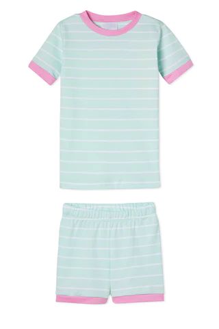 Kids Shorts Set in Spritz | LAKE Pajamas