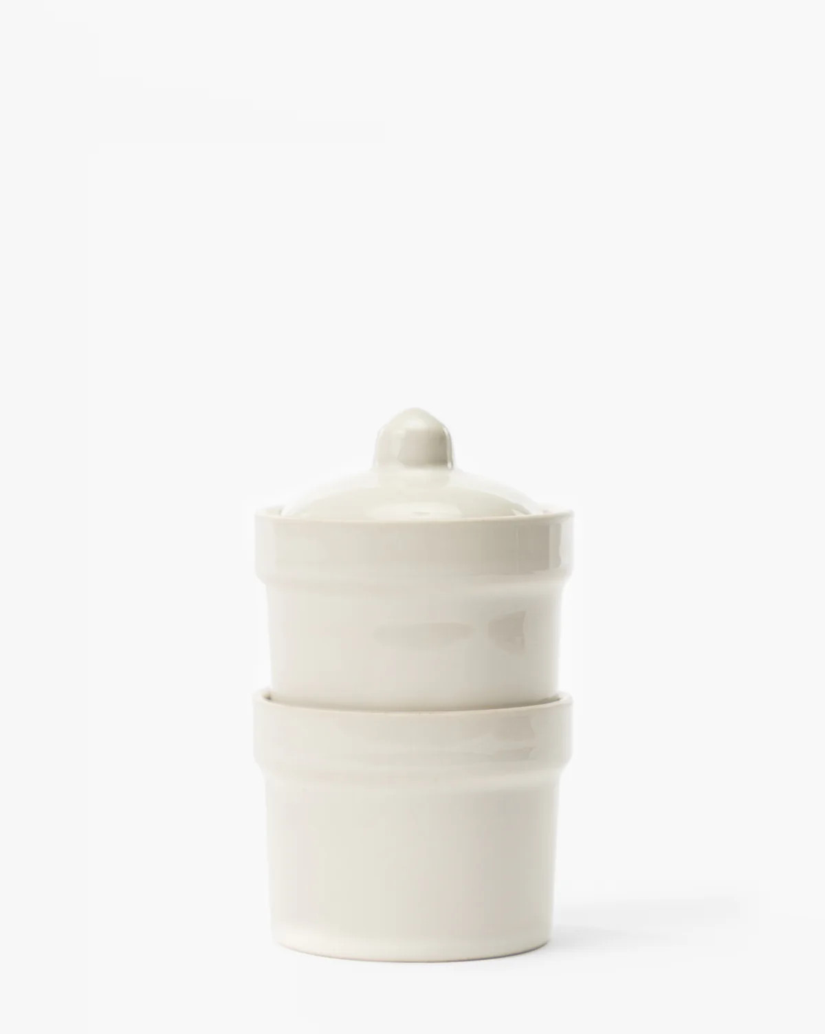 White Stackable Pinch Pots (Set of 2) | McGee & Co. (US)