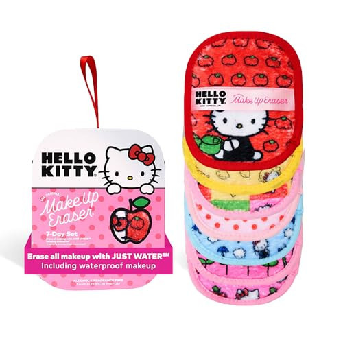 The Original MakeUp Eraser, 7-Day Set, Erase All Makeup with Just Water, Including Waterproof Mascara, Eyeliner, Foundation, Lipstick, Sunscreen, and More! (Hello Kitty Classic), 7ct. | Amazon (US)