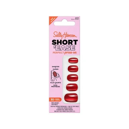 Sally Hansen Perfect Press-on Nails Short Queen Non-Damaging Easy Application | Walmart (US)