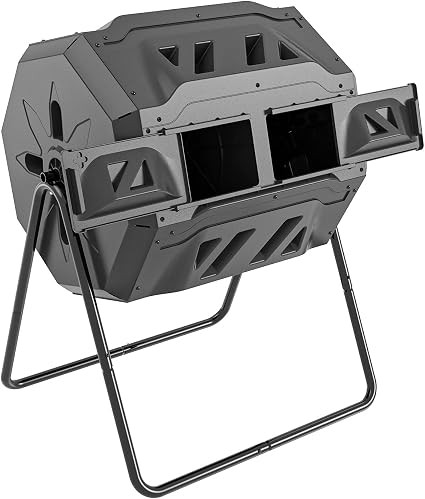 Garden Compost Bin from BPA Free Material, Dual Rotating Outdoor Composting Tumblers (43 Gallon,B... | Amazon (US)