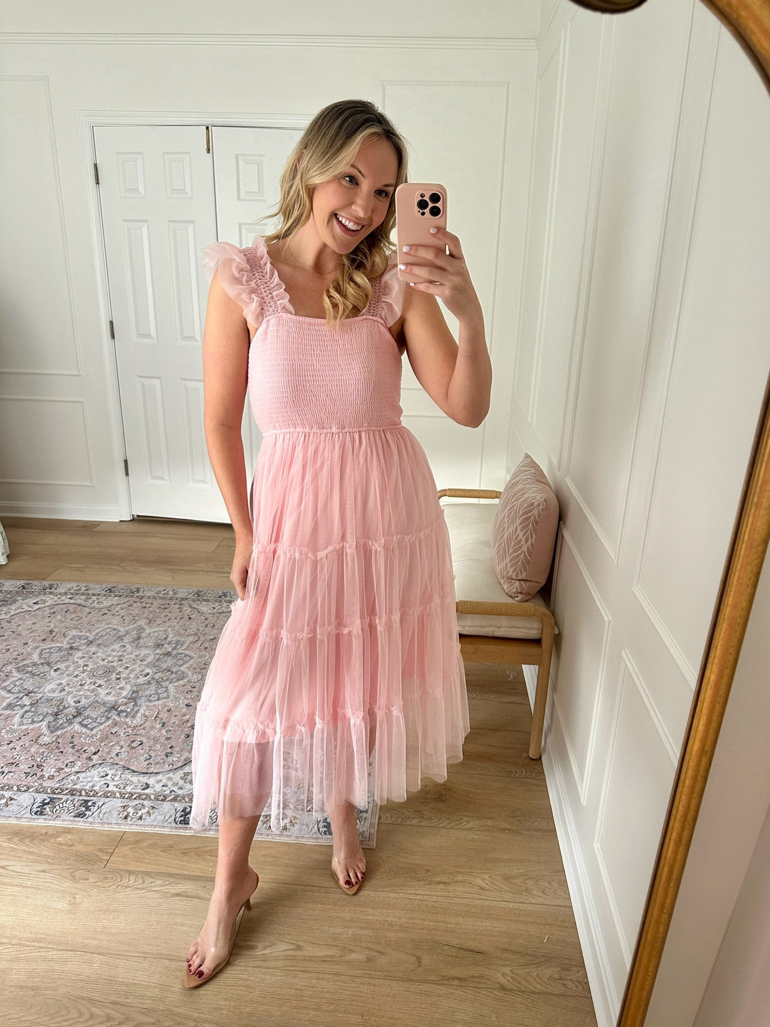 This dress would be great for a summer wedding, family photos, a baby shower, etc! I’m wearing a med 

#LTKSeasonal #LTKStyleTip #LTKWedding