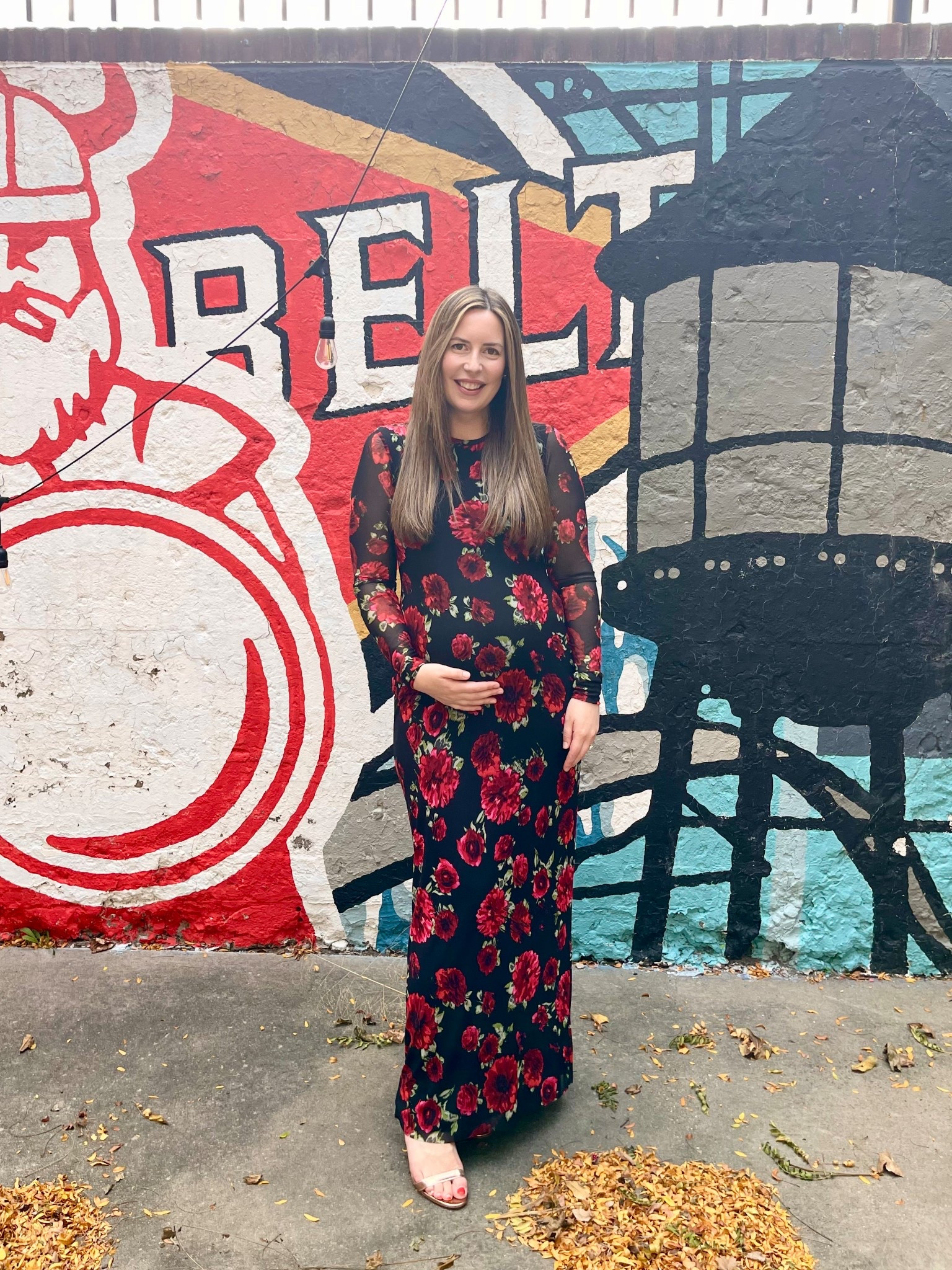 Loved this moody and romantic floral dress for my sister’s engagement party 🌹 A fun pick for fall weddings and events! 

#LTKFindsUnder100 #LTKParties #LTKBump