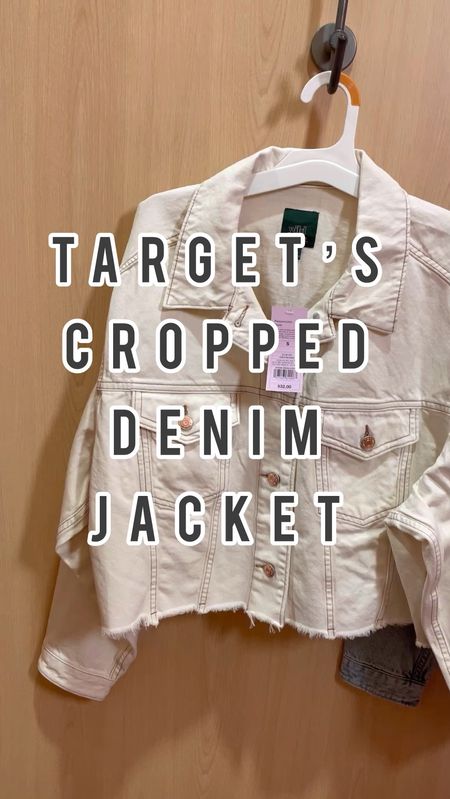 Target’s Cropped Denim
jacket! Wearing a medium in the cream and small in the blue denim.

#LTKsalealert #LTKxTarget #LTKfindsunder50